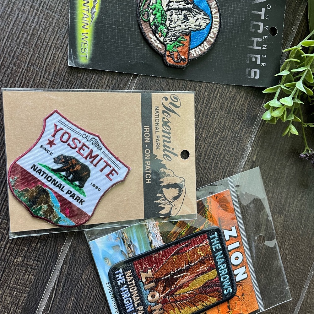New Souvenir Iron-On Embroidered Patch Zion National Park Yosemite National Park - Picture 6 of 6